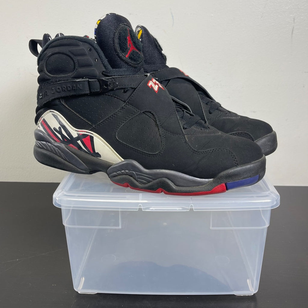Jordan 8 Retro Playoffs (2013) 10 (Moderately Worn Pre-Owned)JordanBlack/True Red-White - Image 1