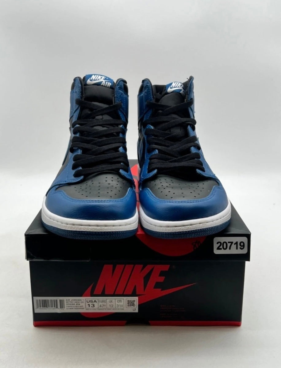 Jordan 1 Retro High OG Dark Marina Blue 13 (Lightly Worn Pre-Owned)JordanDark Marina Blue/Black-White - Image 2