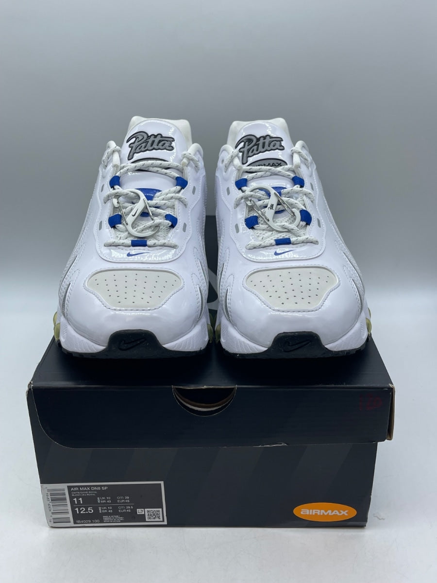 Nike Air Max Dn8 Patta White Metallic Silver 11 (Moderately Worn Pre-Owned)NikeWhite/Metallic Silver/Black/Game Royal - Image 2