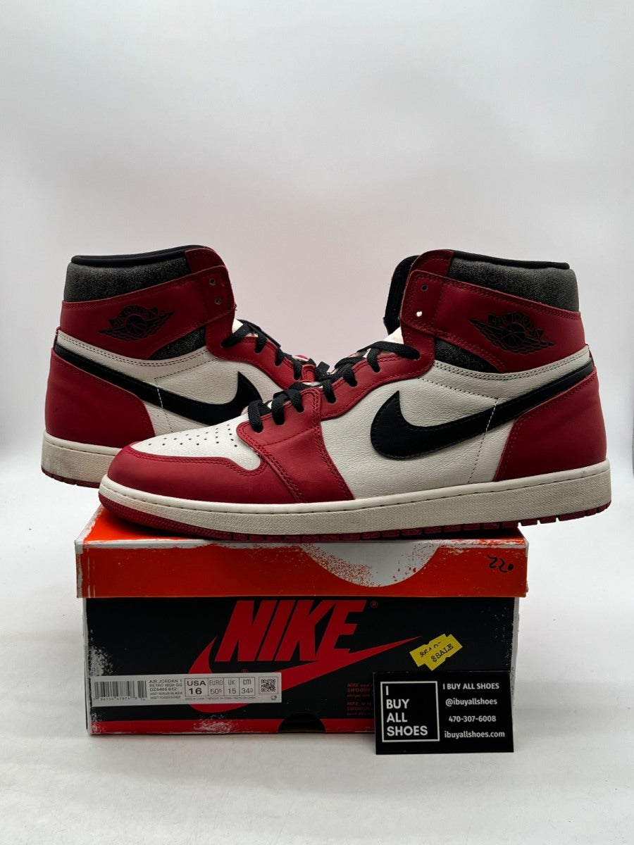 Jordan 1 Retro High OG Chicago Lost and Found 16 (Lightly Worn Pre-Owned) - Image 1