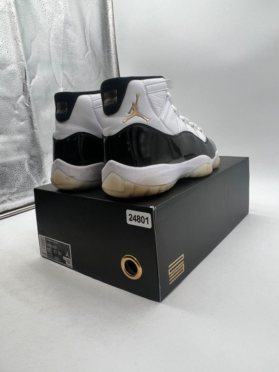 Jordan 11 Retro DMP Gratitude (2023) 11.5 (Lightly Worn Pre-Owned)JordanBlack/White/Metallic Gold - Image 4