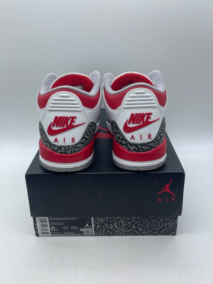 Jordan 3 Retro Fire Red (2022) (GS) (Size 6Y) - Image 3