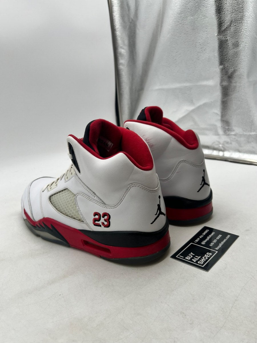 Jordan 5 Retro Fire Red Black Tongue (2013) 11 (Lightly Worn Pre-Owned) - Image 4