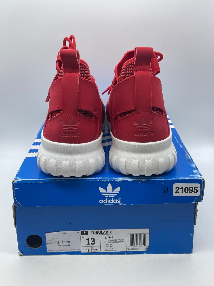 Adidas Tubular X 'Collegiate Red' 13 (Moderately Worn Pre-Owned) - Image 3