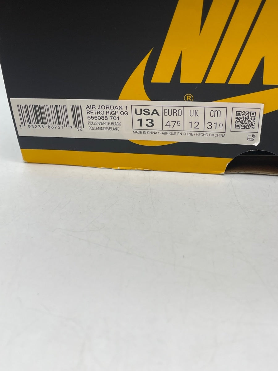 Jordan 1 Retro High Pollen 13 (Moderately Worn Pre-Owned) - Image 9
