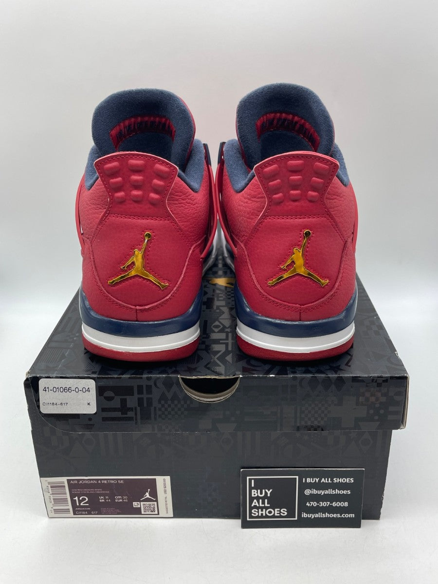 Jordan 4 Retro FIBA (2019) 12 (Moderately Worn Pre-Owned) - Image 3