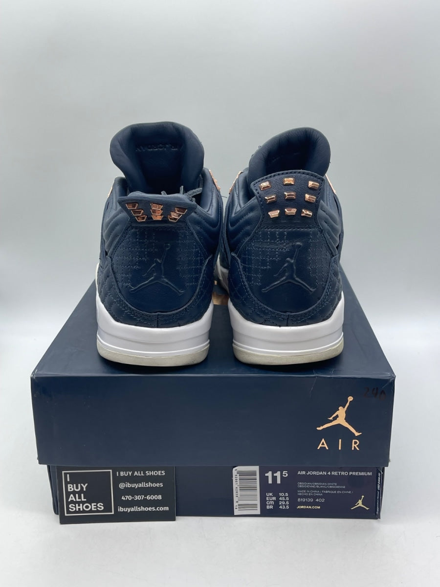 Jordan 4 Retro Obsidian 11.5 (Moderately Worn Pre-Owned) - Image 3