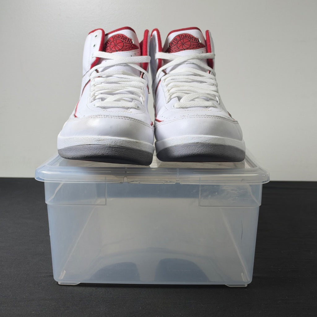 Jordan 2 Retro White Red (2014) (Size 11.5) - Image 2