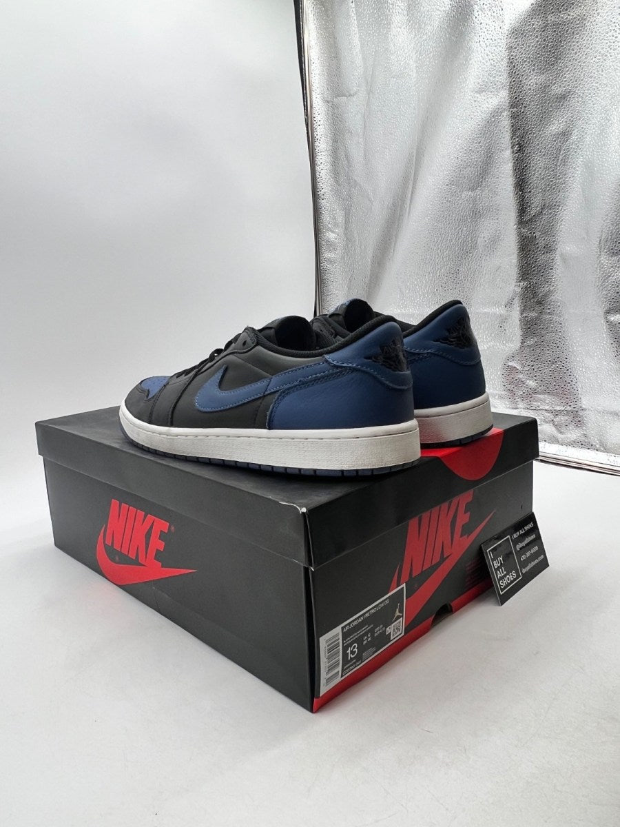 Jordan 1 Retro Low OG Mystic Navy 13 (Moderately Worn Pre-Owned) - Image 4