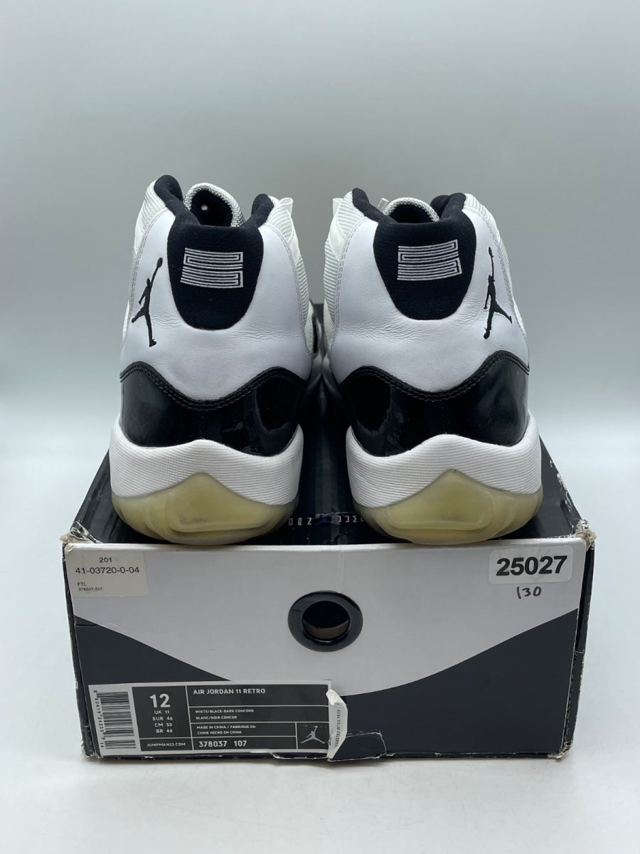 Jordan 11 Retro Concord (2011) 12 (Moderately Worn Pre-Owned)JordanWhite/Black-Dark Concord - Image 3