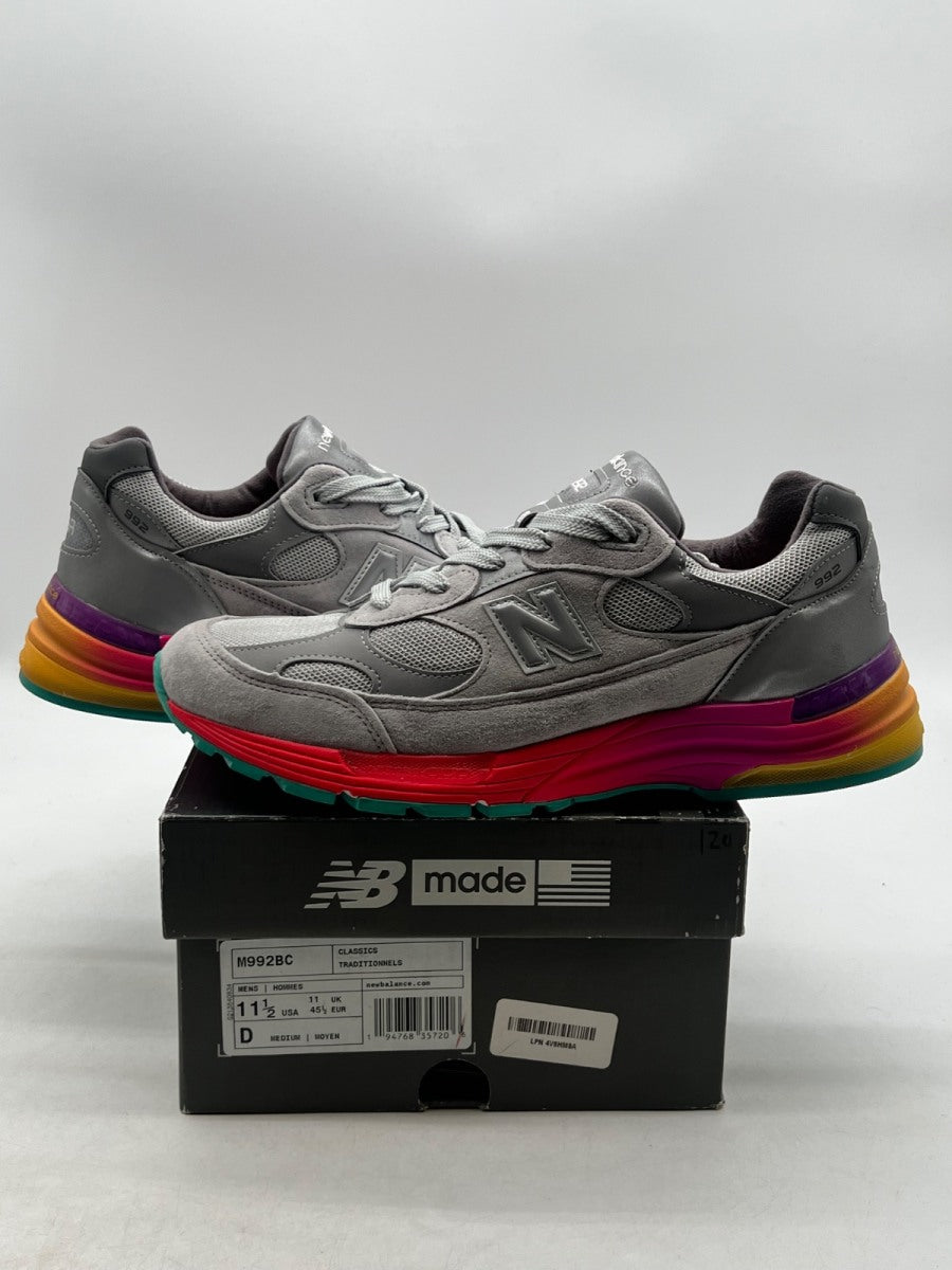 New Balance 992 MiUSA Grey Multi 11.5 (Lightly Worn Pre-Owned)New BalanceGrey/Silver/Orange-Multi - Image 1
