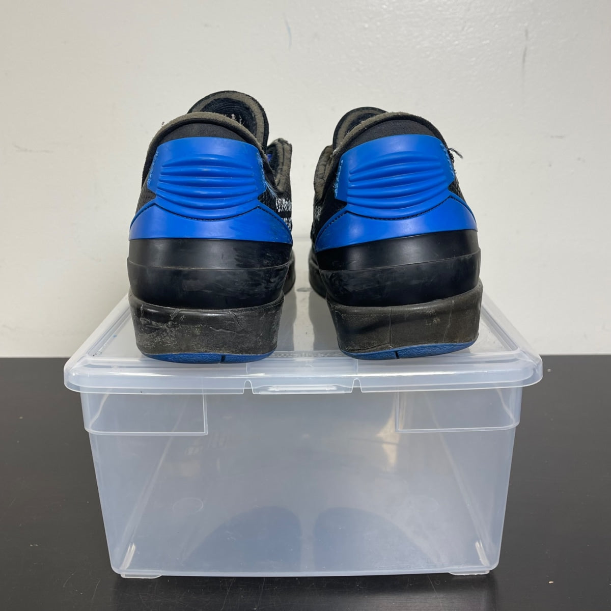 Jordan 2 Retro Low SP Off-White Black Blue 8.5 (Moderately Worn Pre-Owned)JordanBlack/Blue-Grey - Image 4
