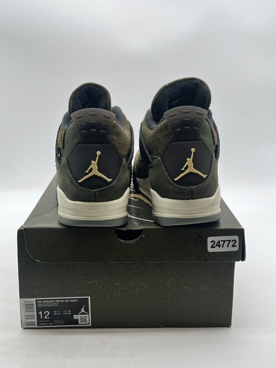 Jordan 4 Retro SE Craft Medium Olive 12 (Lightly Worn Pre-Owned)JordanMedium Olive/Pale Vanilla/Khaki/Black/Sail - Image 5
