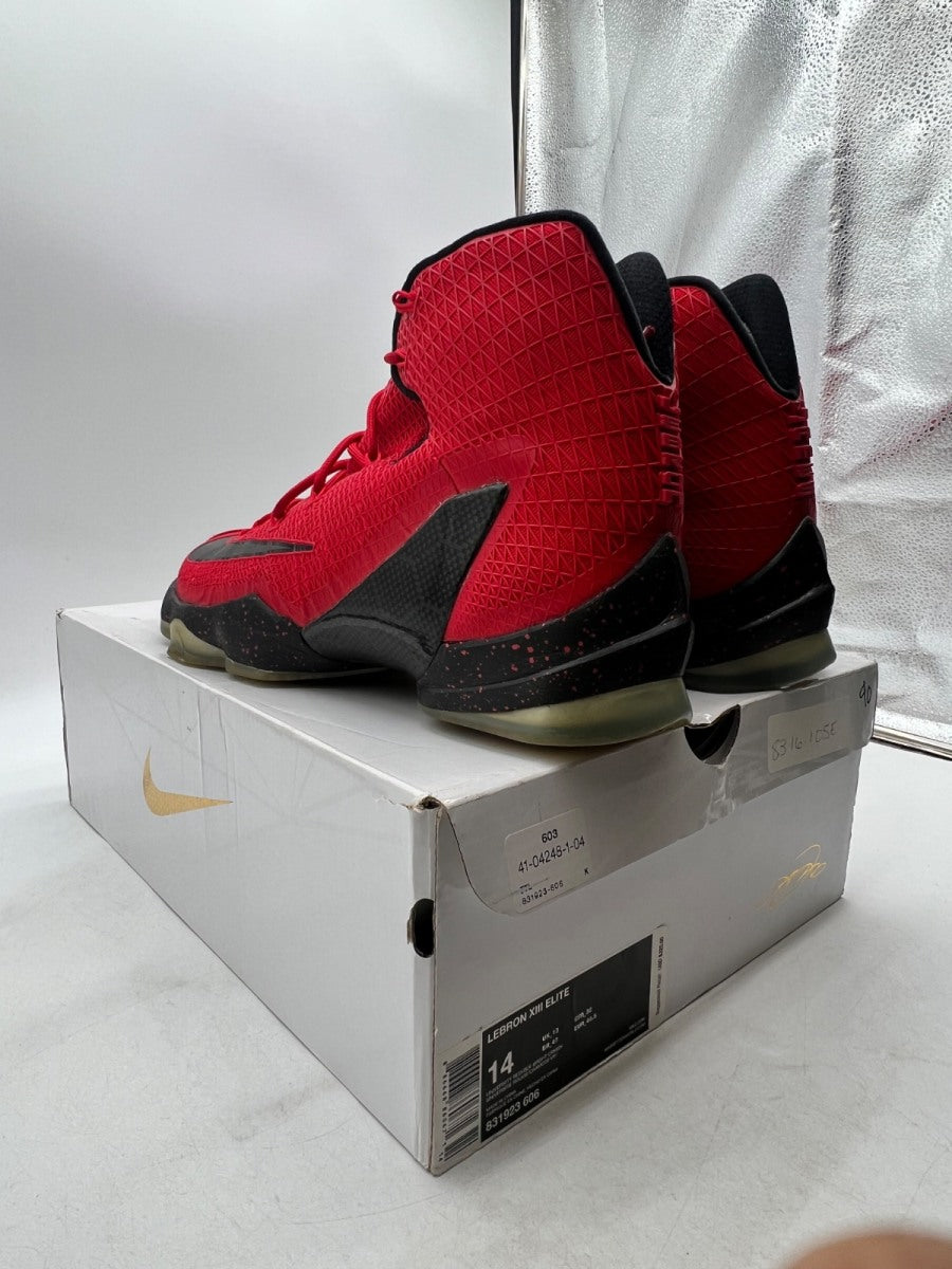 Nike LeBron 13 Elite University Red 14 (Moderately Worn Pre-Owned) - Image 5