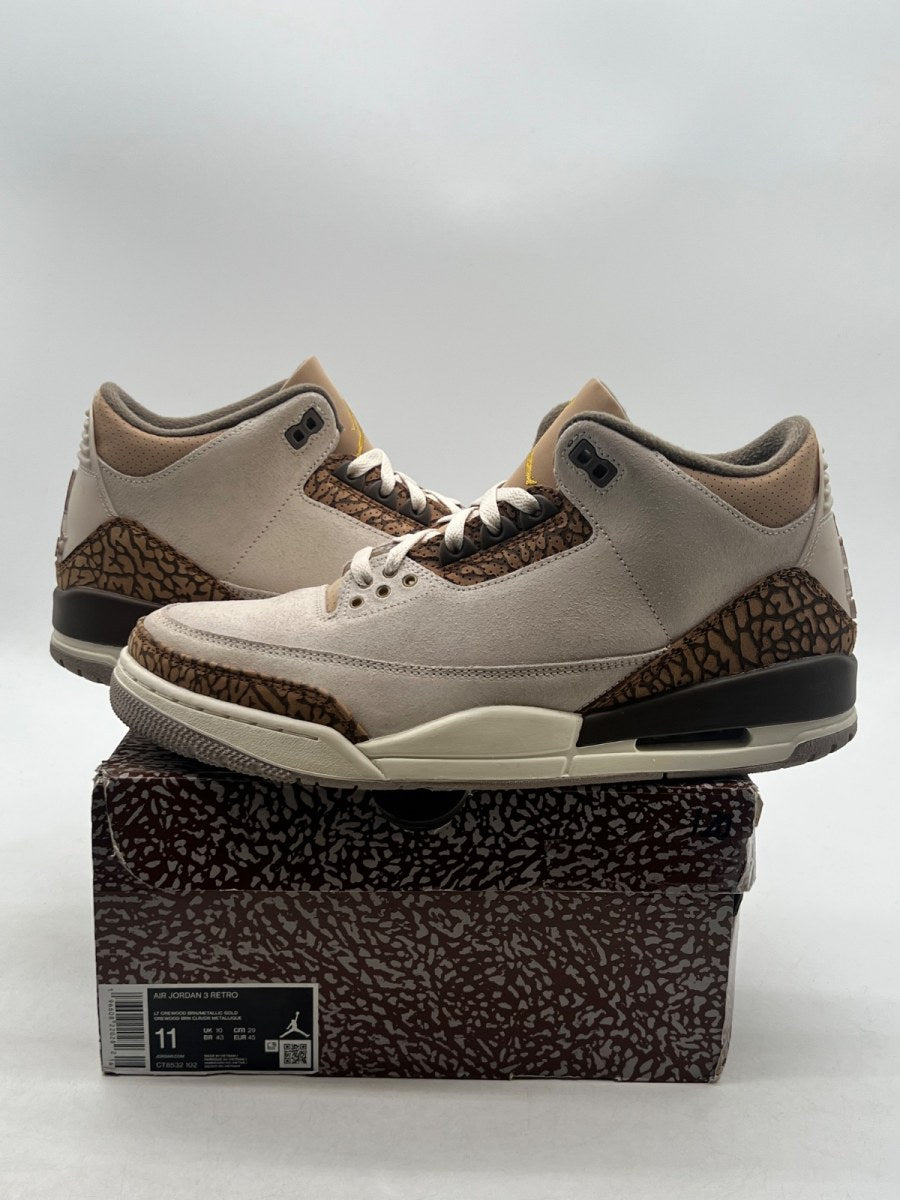Jordan 3 Retro Palomino 11 (Lightly Worn Pre-Owned)JordanLight Orewood Brown/Metallic Gold/Light British Tan/Palomino - Image 1
