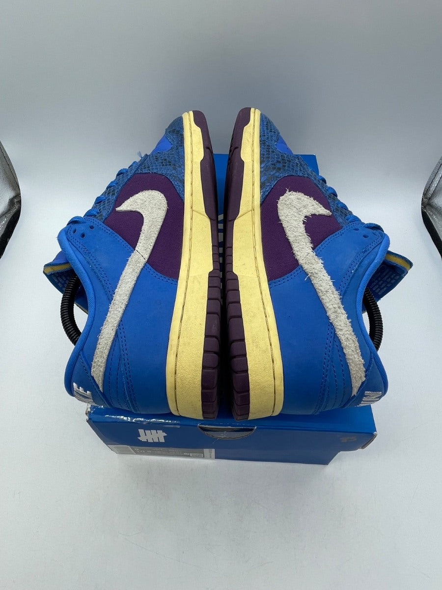 Nike Dunk Low Undefeated 5 On It Dunk vs. AF1 9 (Moderately Worn Pre-Owned)NikeSignal Blue/White-Night Purple - Image 6