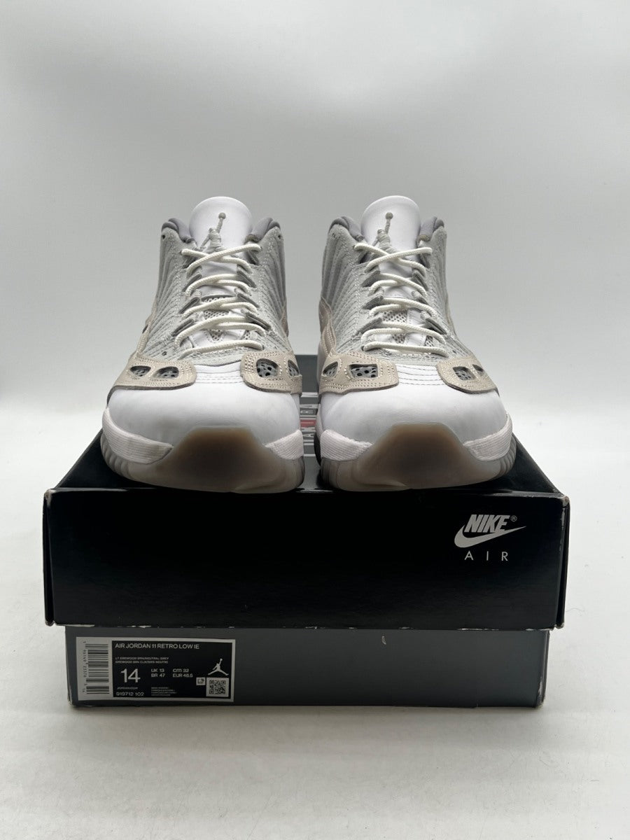 Jordan 11 Retro Low IE Light Orewood Brown 14 (Lightly Worn Pre-Owned)JordanLight Orewood Brown/Neutral Grey/White/Cement - Image 2