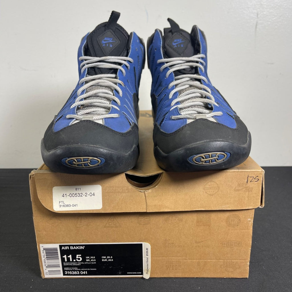 Nike Air Bakin Black Varsity Royal (2008) (Size 11.5) - Image 2
