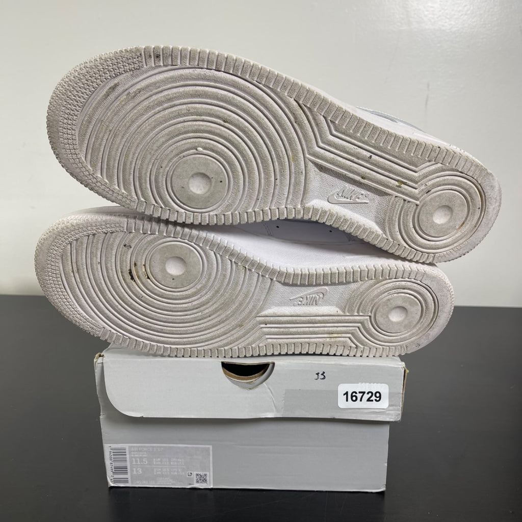 Nike Air Force 1 Low '07 White 11.5 (Moderately Worn Pre-Owned)NikeWhite/White - Image 5