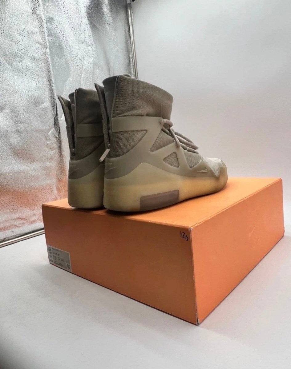 Nike Air Fear of God 1 Oatmeal 12 (Moderately Worn Pre-Owned)NikeMulti-Color/String-Oatmeal - Image 4