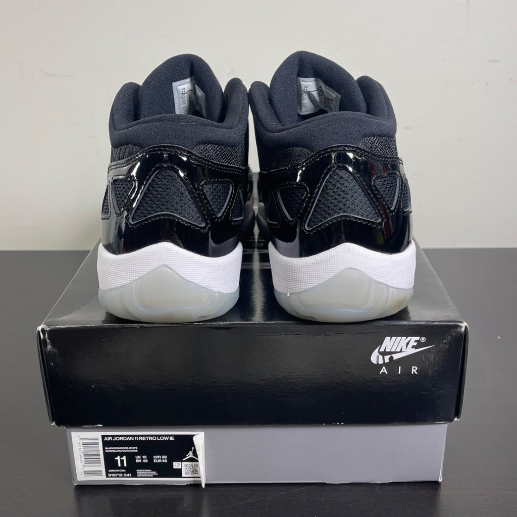 Jordan 11 Retro Low IE Space Jam 11 (Moderately Worn Pre-Owned)JordanBlack/Concord-White - Image 4