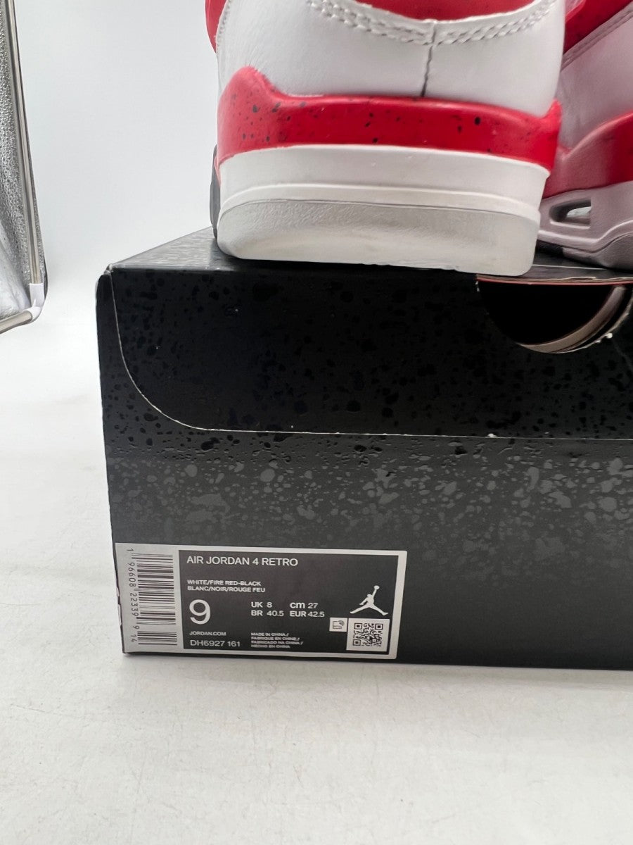 Jordan 4 Retro Red Cement 9 (Lightly Worn Pre-Owned) - Image 6