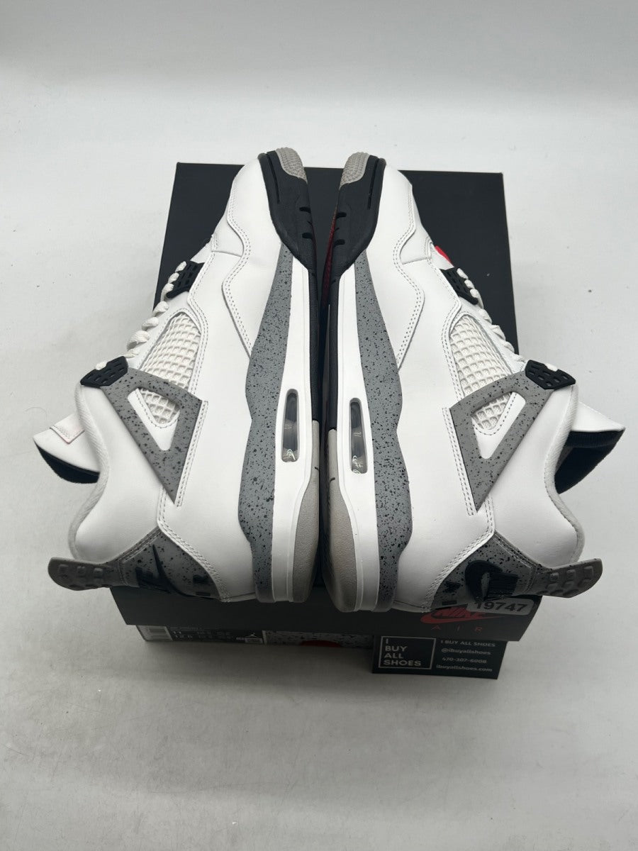 Jordan 4 Retro White Cement (2025) 11 (Lightly Worn Pre-Owned) - Image 9