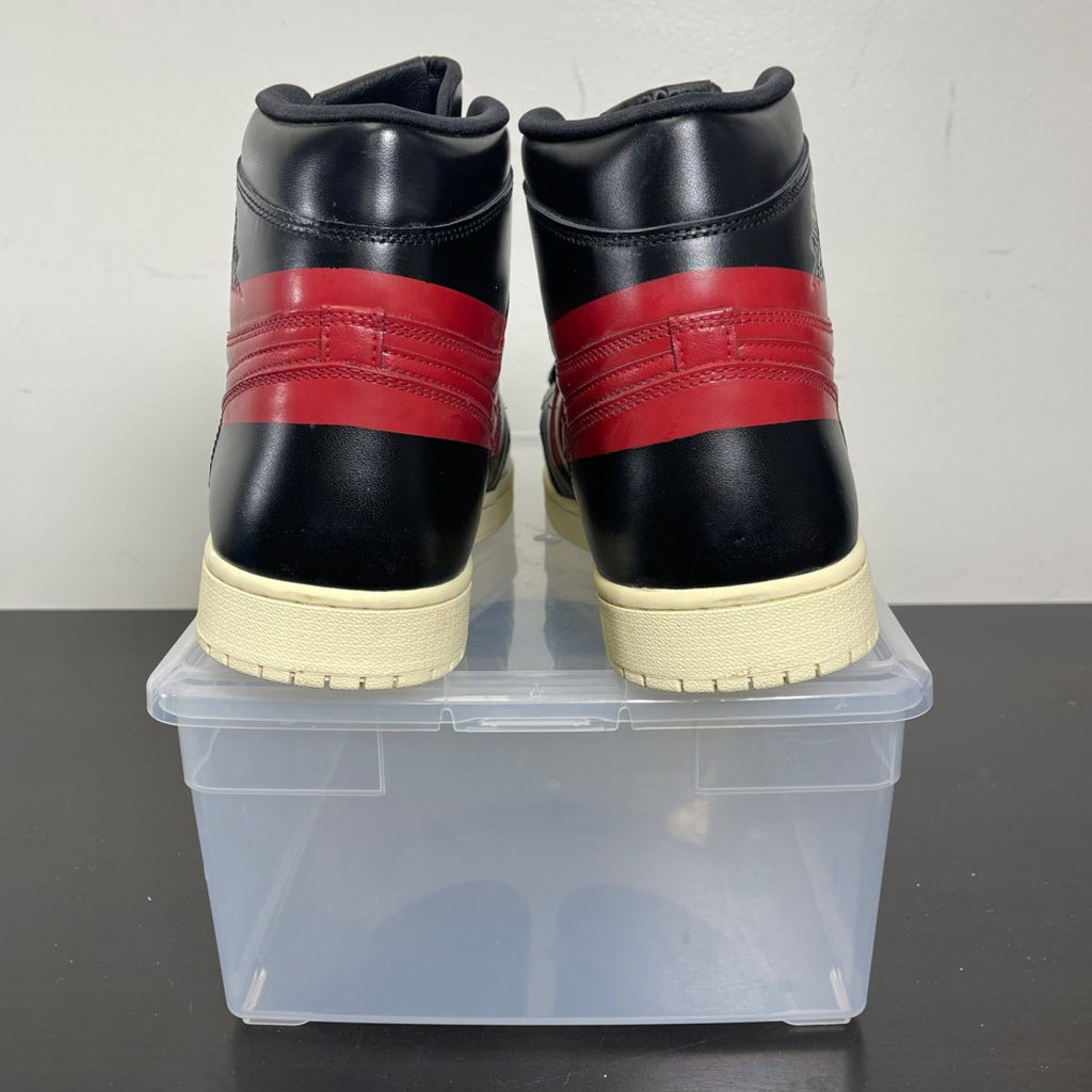 Jordan 1 Retro High OG Defiant Couture 14 (New Pre-Owned)JordanBlack/Gym Red-Muslin - Image 4