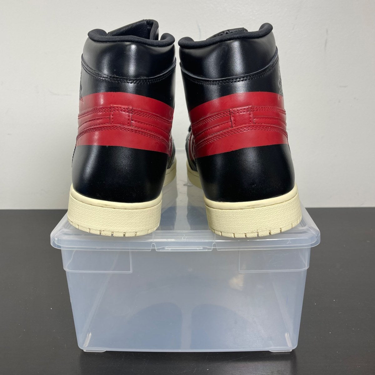 Jordan 1 Retro High OG Defiant Couture 14 (New Pre-Owned)JordanBlack/Gym Red-Muslin - Image 4