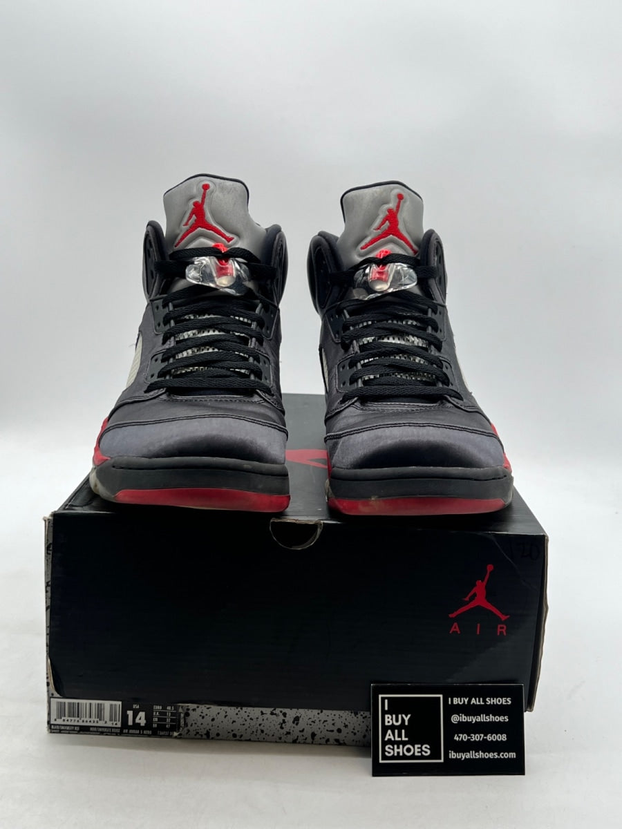 Jordan 5 Retro Satin Bred 14 (Lightly Worn Pre-Owned) - Image 2