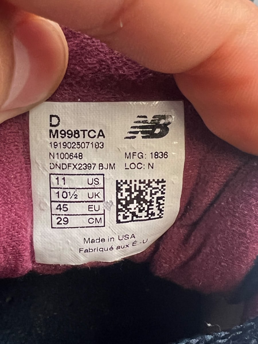 New Balance 998 Made in USA 'Navy' 11 (Moderately Worn Pre-Owned)New Balance - Image 7