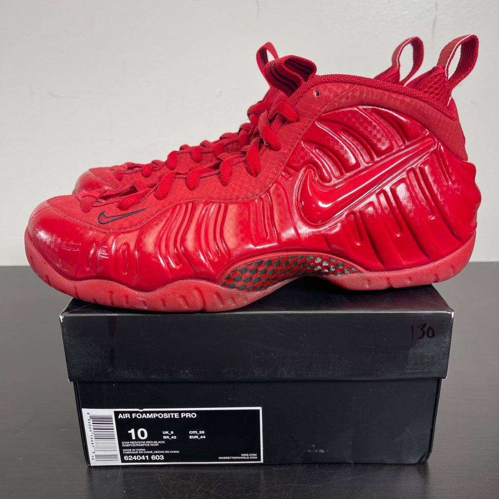 Nike Air Foamposite Pro Red October 10 (Moderately Worn Pre-Owned)NikeGym Red/Gym Red-Black - Image 3