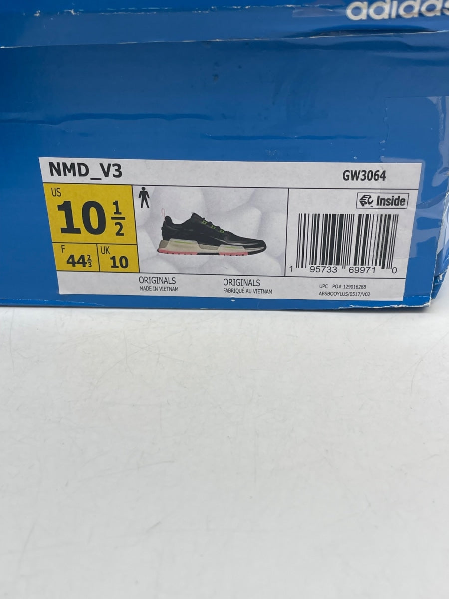 adidas NMD V3 Black Signal Green Solar Red 10.5 (Moderately Worn Pre-Owned)adidasCore Black/Core Black/Signal Green - Image 9