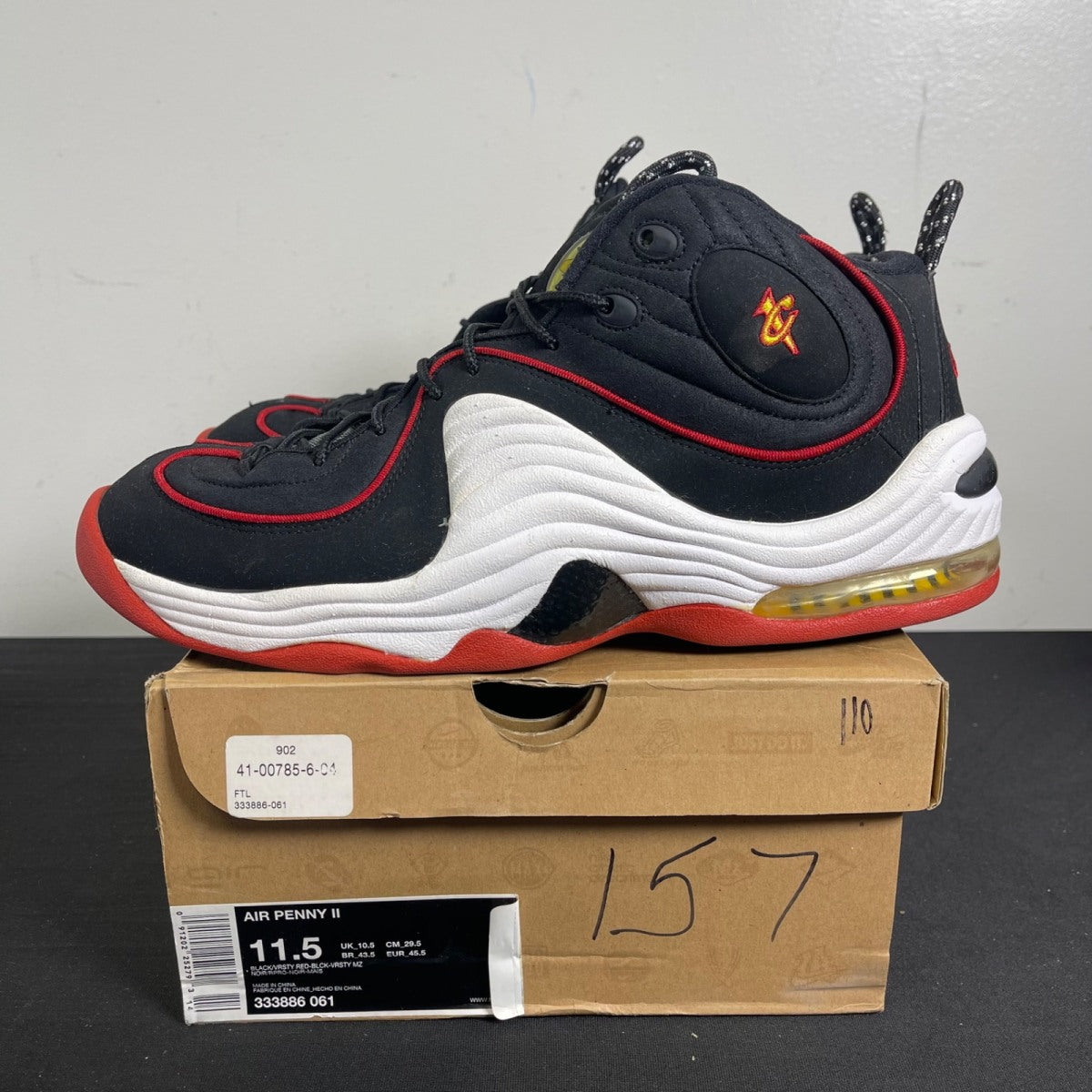 Nike Air Penny 2 Miami Heat (2009) (Size 11.5) - Image 3