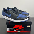 Jordan 1 Retro Low OG Mystic Navy 9 (Moderately Worn Pre-Owned)JordanBlack/Mystic Navy-White - Image 1