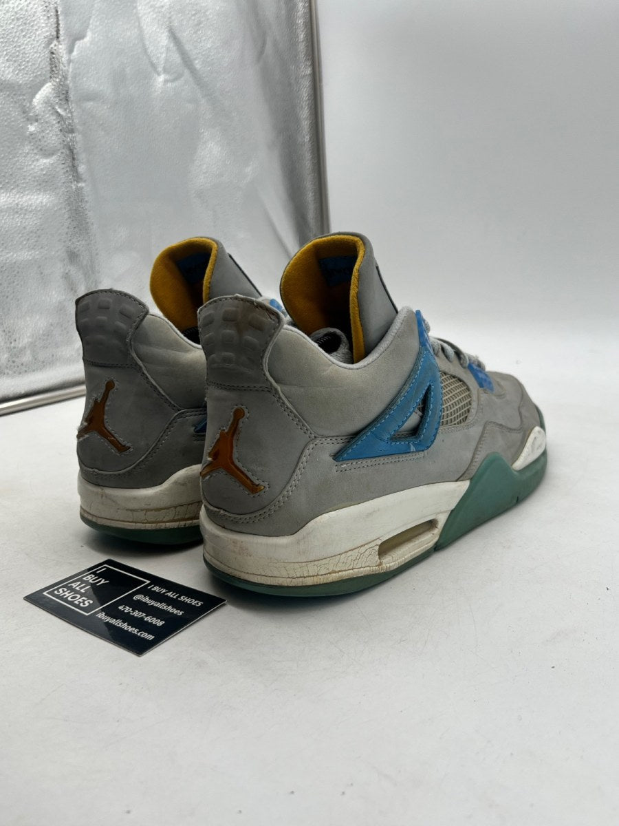 Jordan 4 Retro Mist Blue 11 (Heavily Worn Pre-Owned) - Image 5