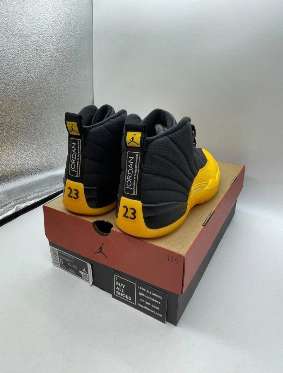 Jordan 12 Retro Black University Gold 8 (Lightly Worn Pre-Owned)JordanBlack/University Gold - Image 5