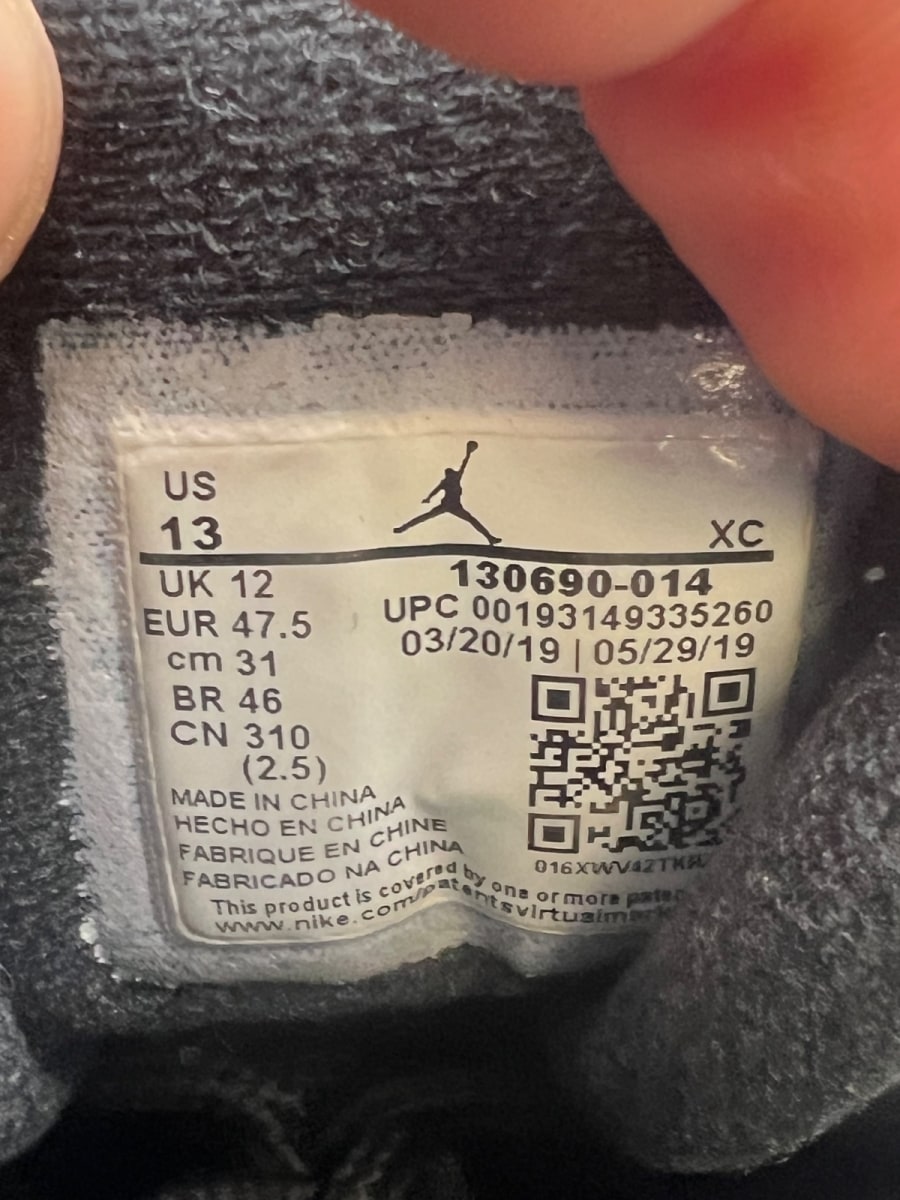 Jordan 12 Retro Black Game Royal 13 (Heavily Worn Pre-Owned) - Image 9