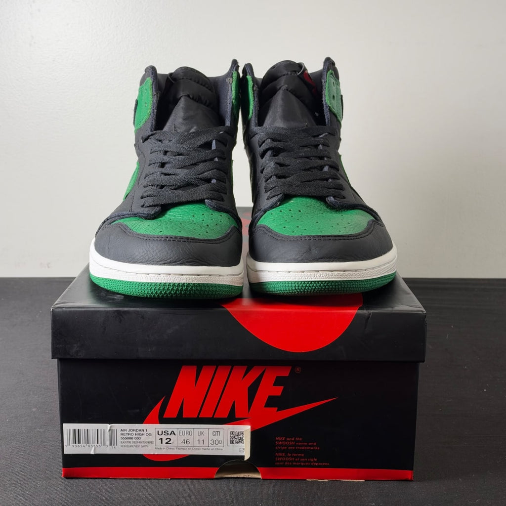 Jordan 1 Retro High Pine Green Black (Size 12) - aux