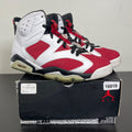 Jordan 6 Retro Carmine (2014) 10.5 (Moderately Worn Pre-Owned)JordanWhite/Carmine-Black - Image 1