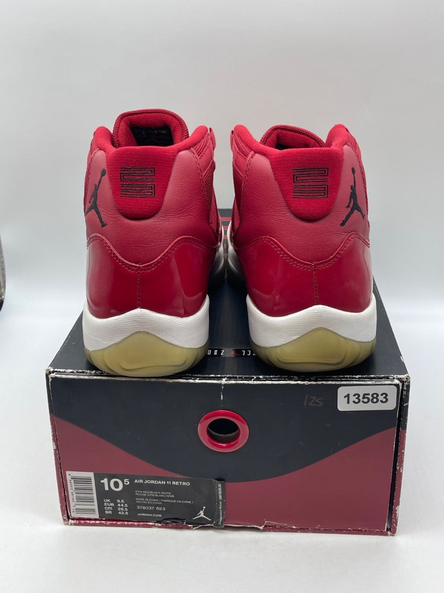 Jordan 11 Retro Win Like 96 10.5 (Moderately Worn Pre-Owned)JordanGym Red/Black-White - Image 3