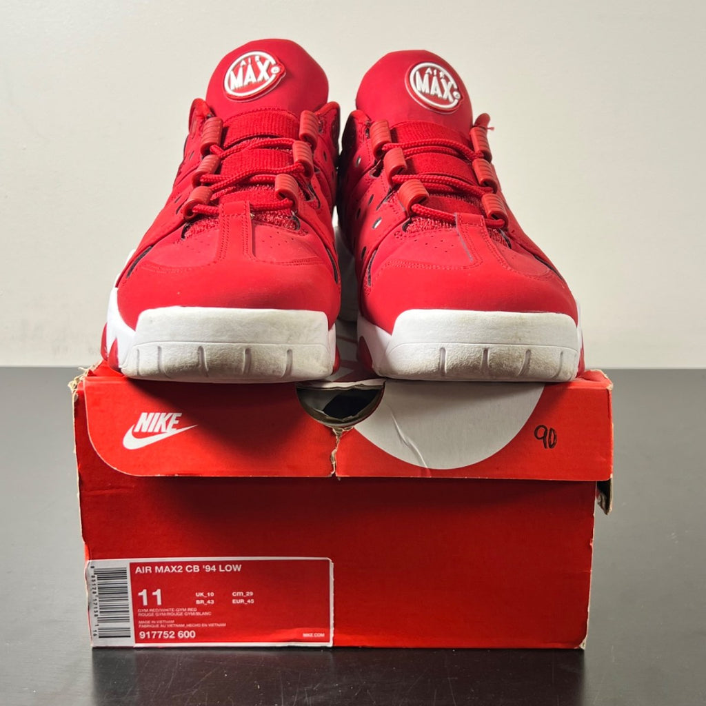 Nike Air Max 2 CB '94 Low Gym Red 11 (Lightly Worn Pre-Owned)NikeGym Red/White-Gym Red - Image 2