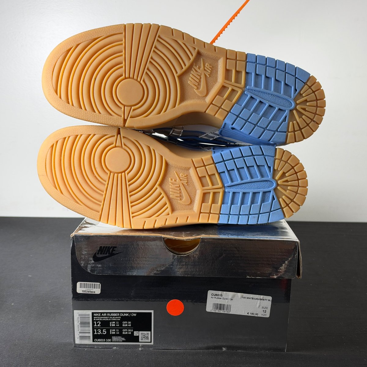 Nike Air Rubber Dunk Off-White UNC (Size 12) - aux