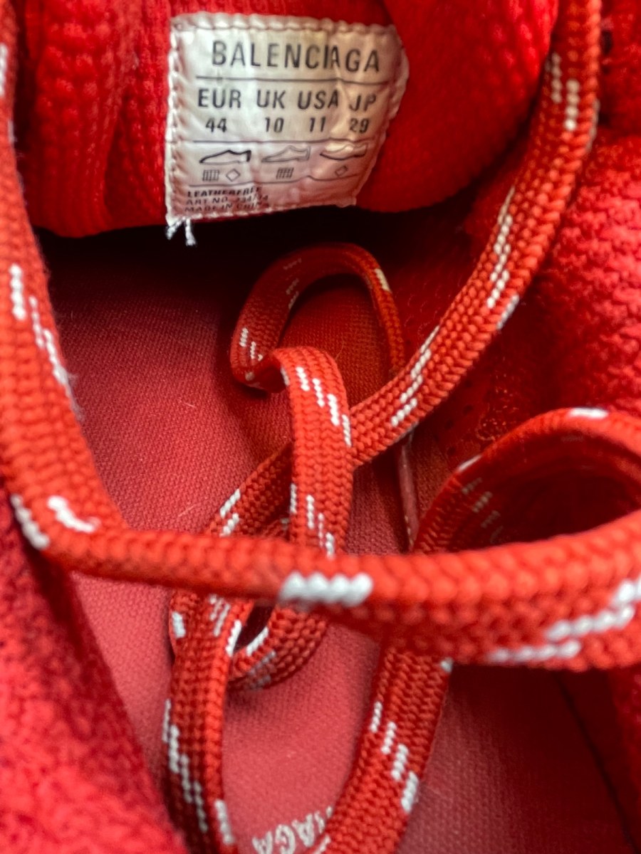 Balenciaga 3XL Sneaker 'Worn-Out - Red' 44 (Moderately Worn Pre-Owned) - Image 8