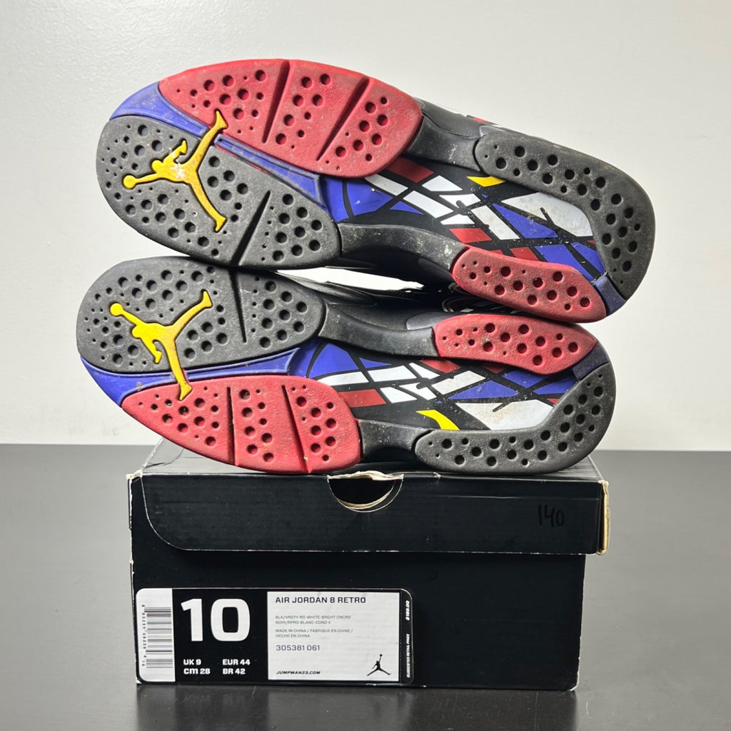 Jordan 8 Retro Playoffs (2013) 10 (Lightly Worn Pre-Owned)JordanBlack/True Red-White - Image 6