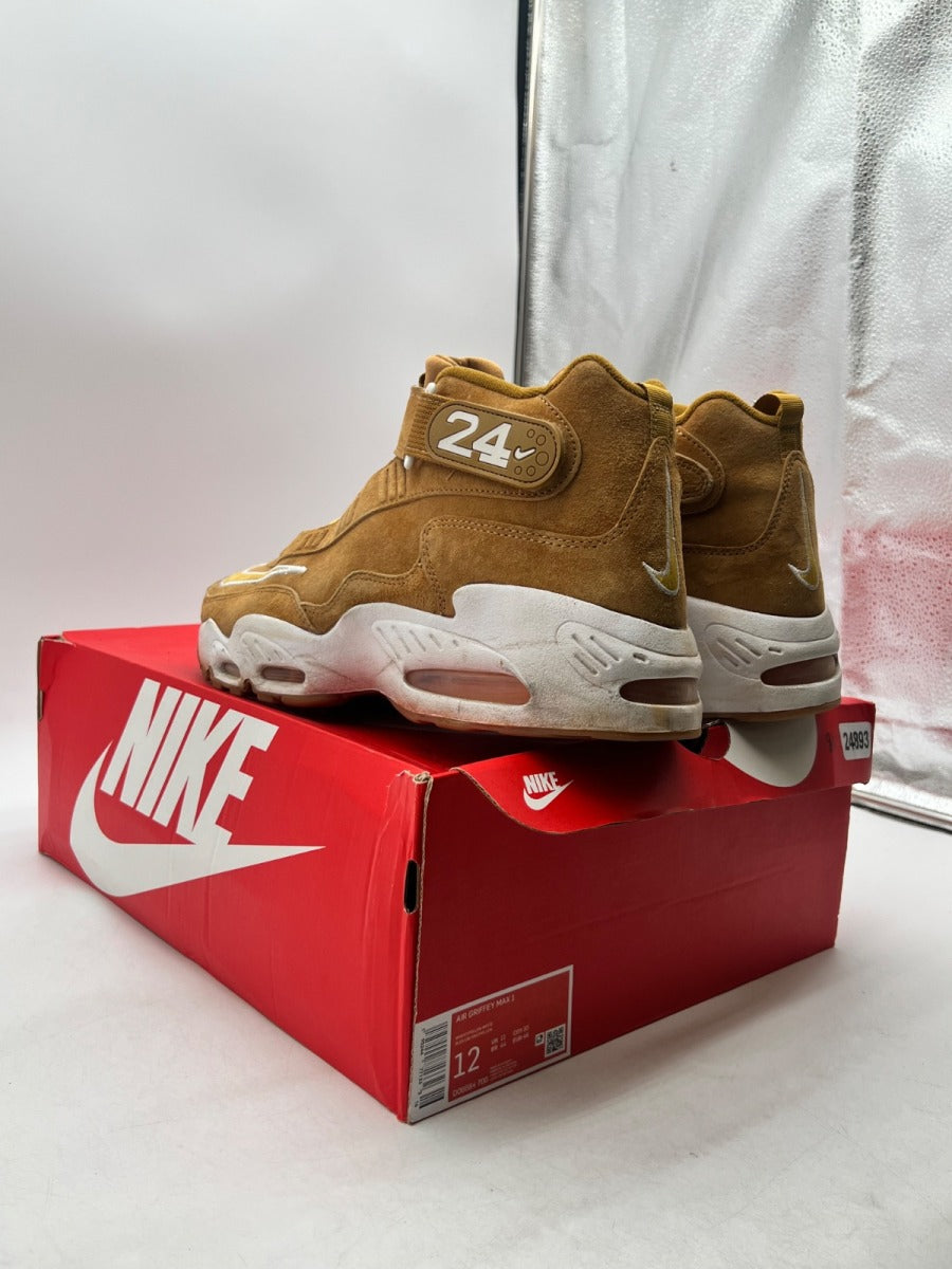 Nike Air Griffey Max 1 Wheat (2022) 12 (Heavily Worn Pre-Owned)NikeWheat/White/Gum Light Brown/Pollen - Image 6