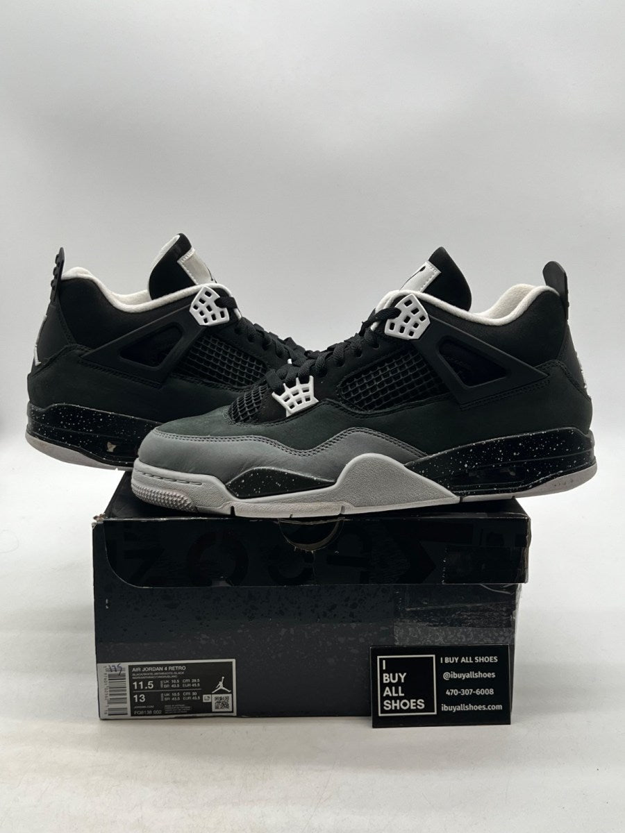 Jordan 4 Retro Fear (2024) 11.5 (Moderately Worn Pre-Owned) - Image 1