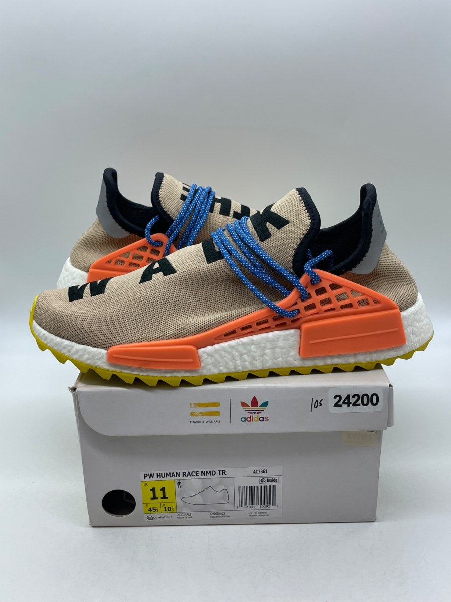 adidas Human Race NMD Pharrell Pale Nude 11 (Moderately Worn Pre-Owned)adidasPale Nude/Core Black/Yellow - Image 1