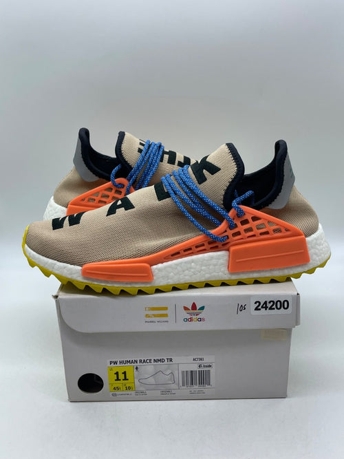 adidas Human Race NMD Pharrell Pale Nude 11 (Moderately Worn Pre-Owned)adidasPale Nude/Core Black/Yellow - Image 1