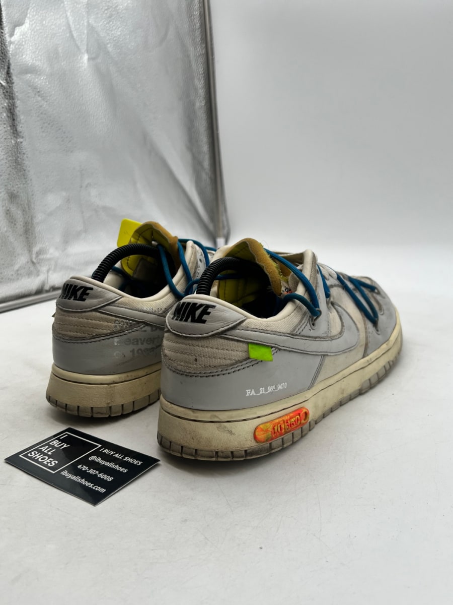 Nike Dunk Low Off-White Lot 10 9.5 (Heavily Worn Pre-Owned) - Image 5